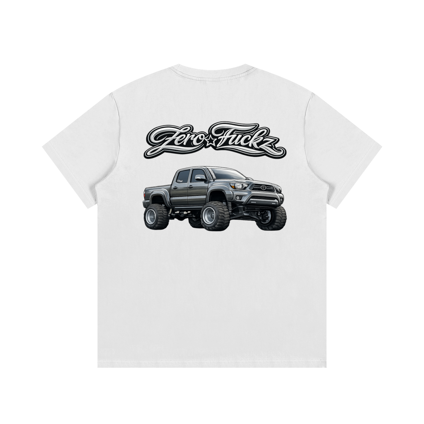 Zero fuckz Brown tacoma truck shirt