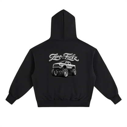 Zero fuckz Heavyweight Hoodie