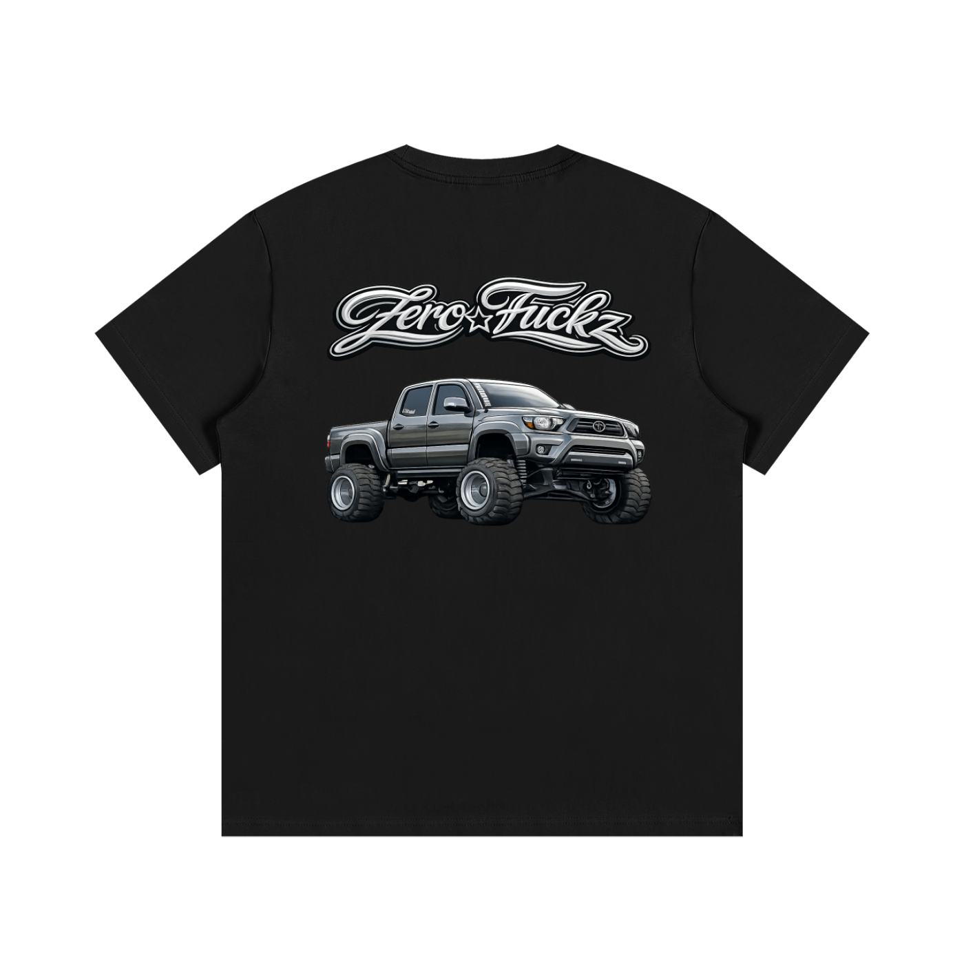 Zero fuckz Brown tacoma truck shirt